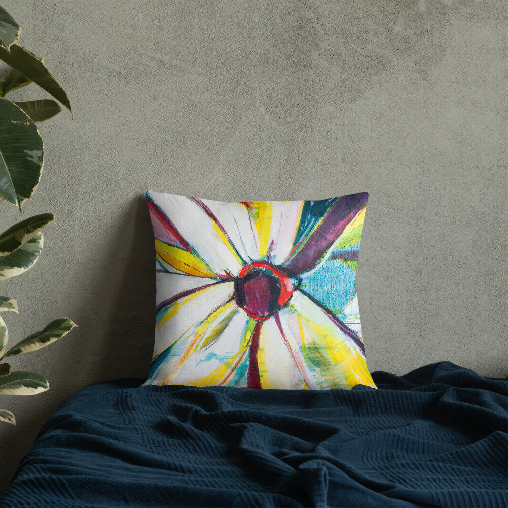 Zinnias Premium Pillow