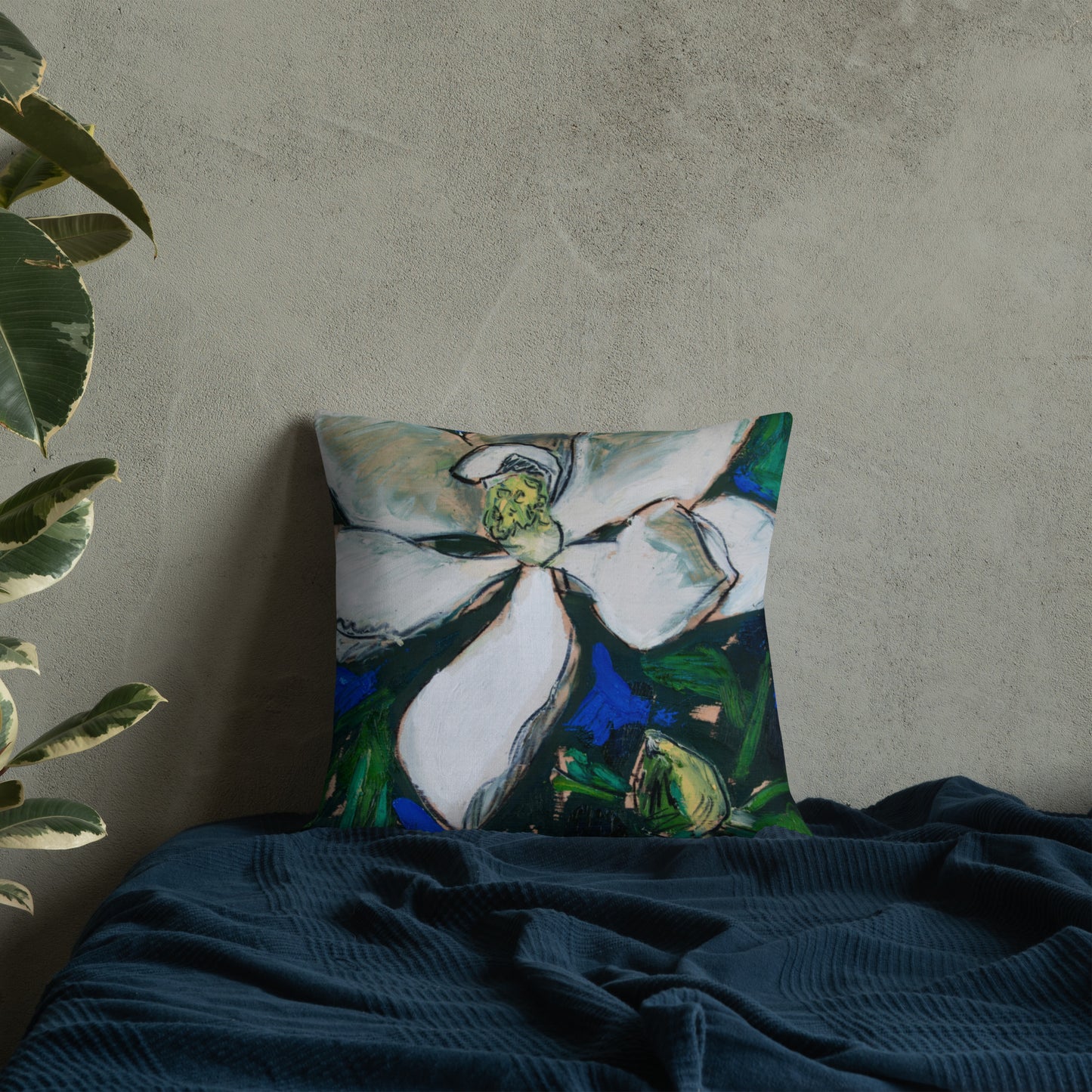 Magnolia with Pod Premium Pillow