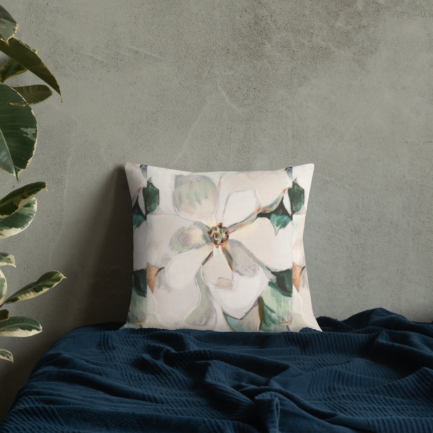 Soft Magnolia III Pattern Premium Pillow