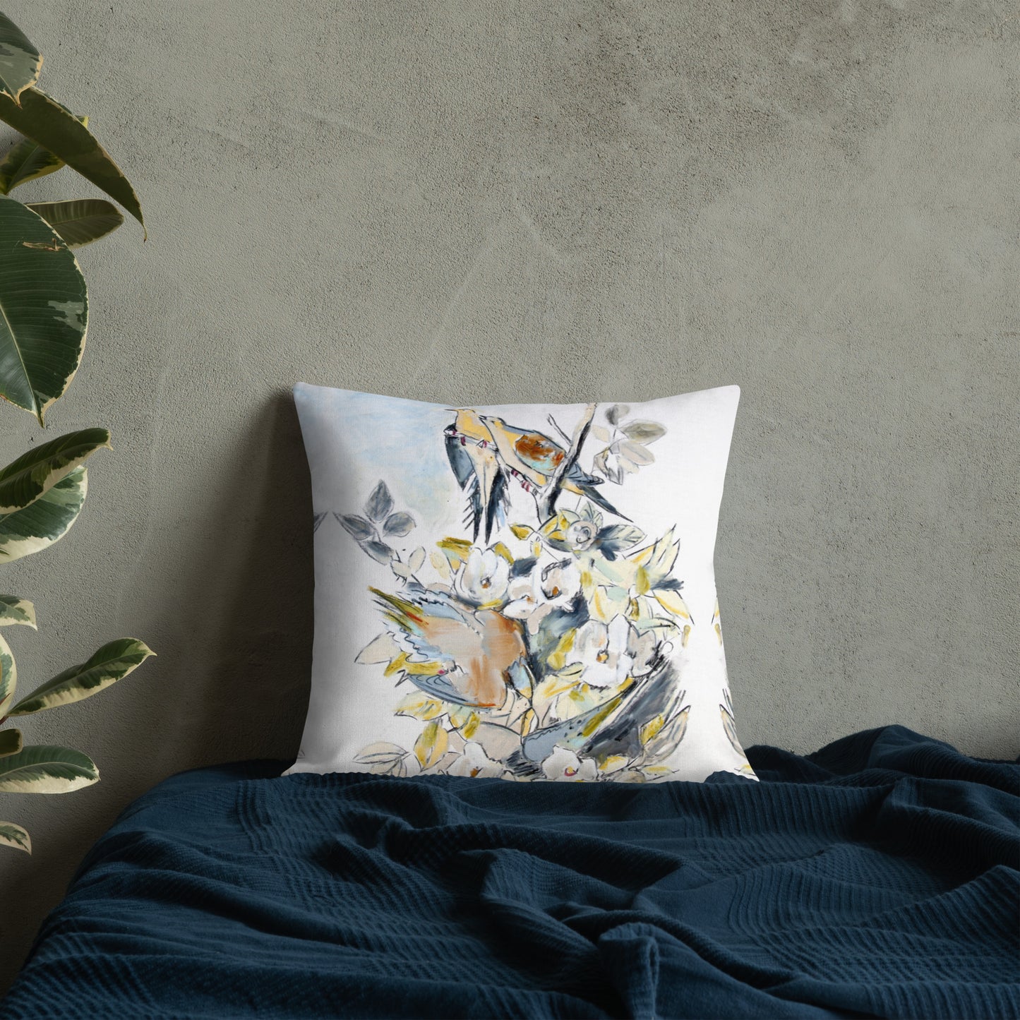 Mourning Doves Premium Pillow