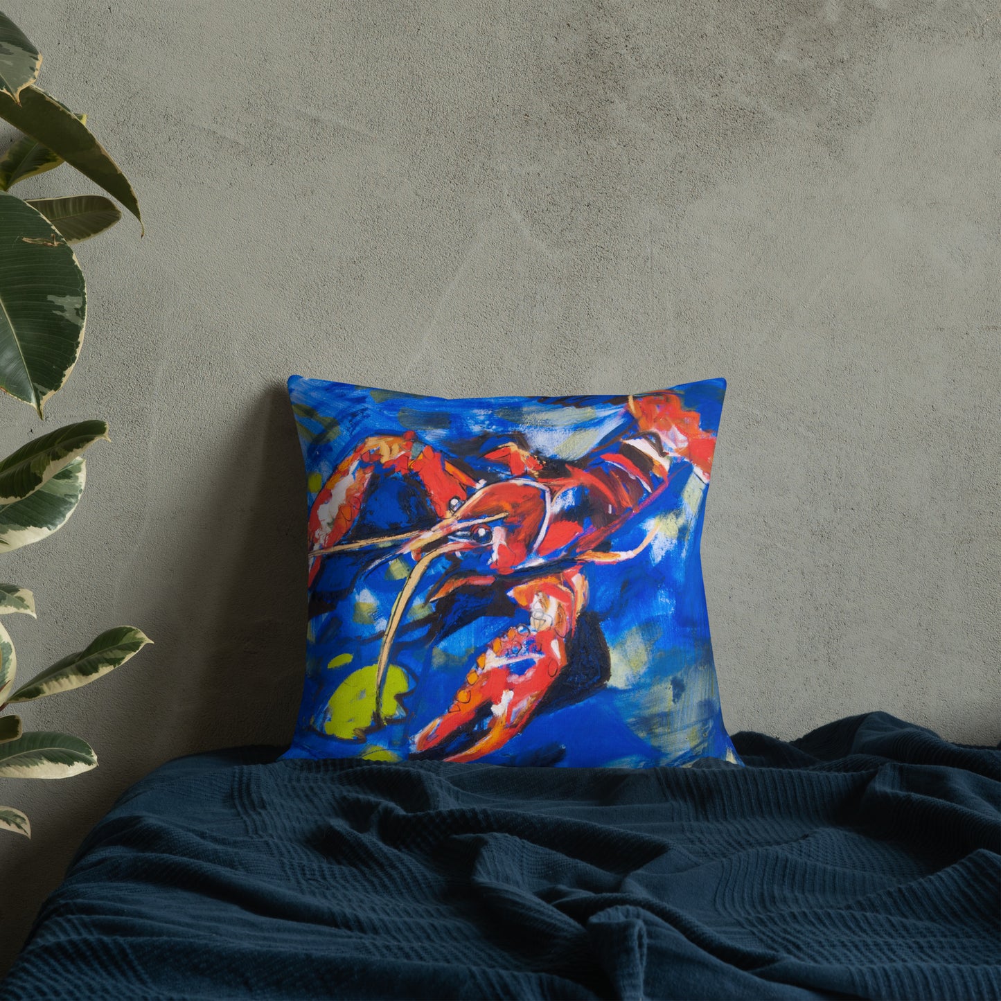 Crawfish in Habitat Premium Pillow