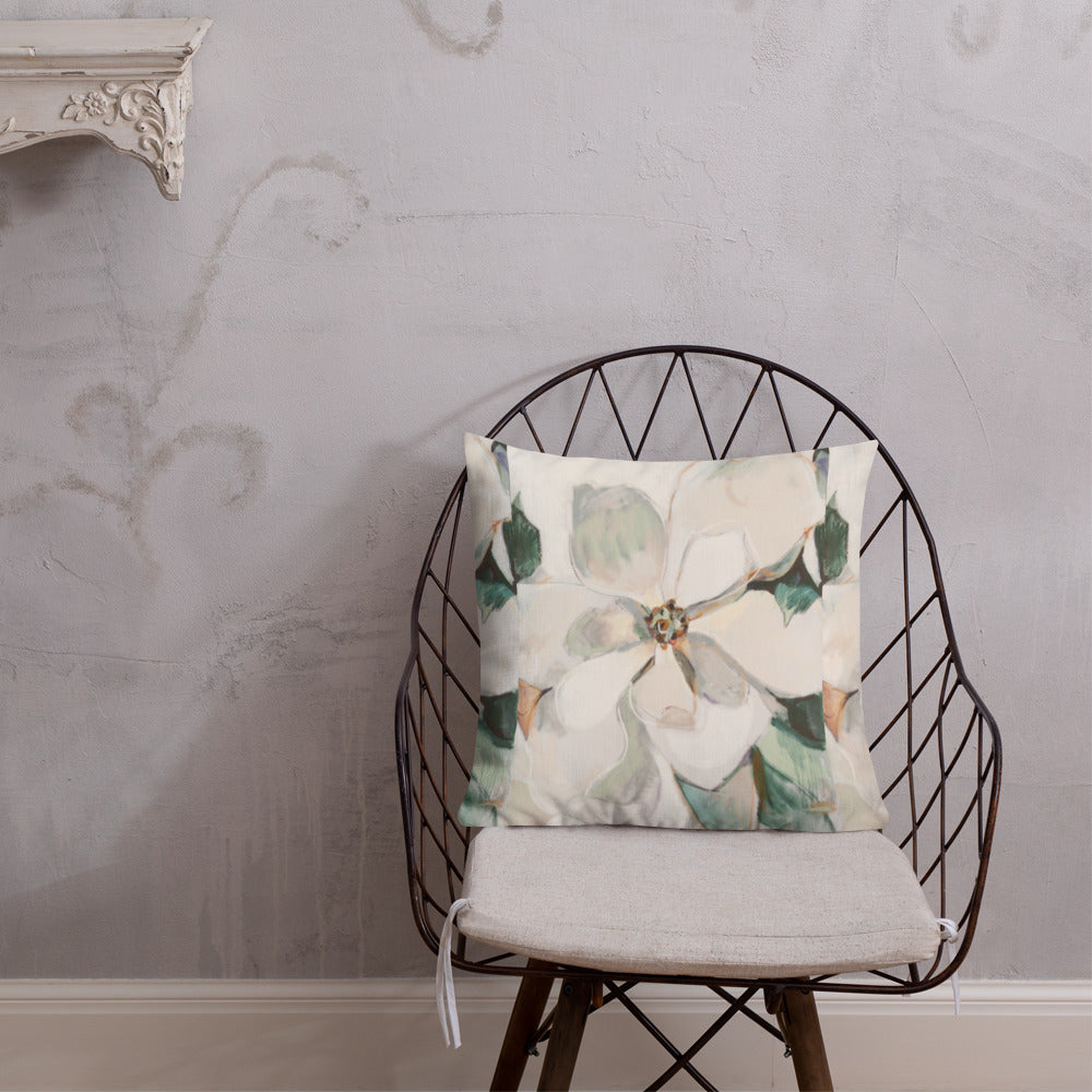Soft Magnolia III Pattern Premium Pillow