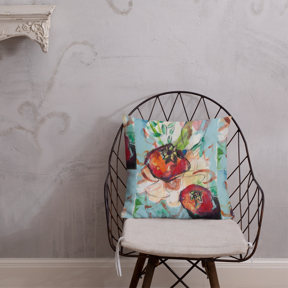 Tree of Life with Pomegranates (120) Premium Pillow