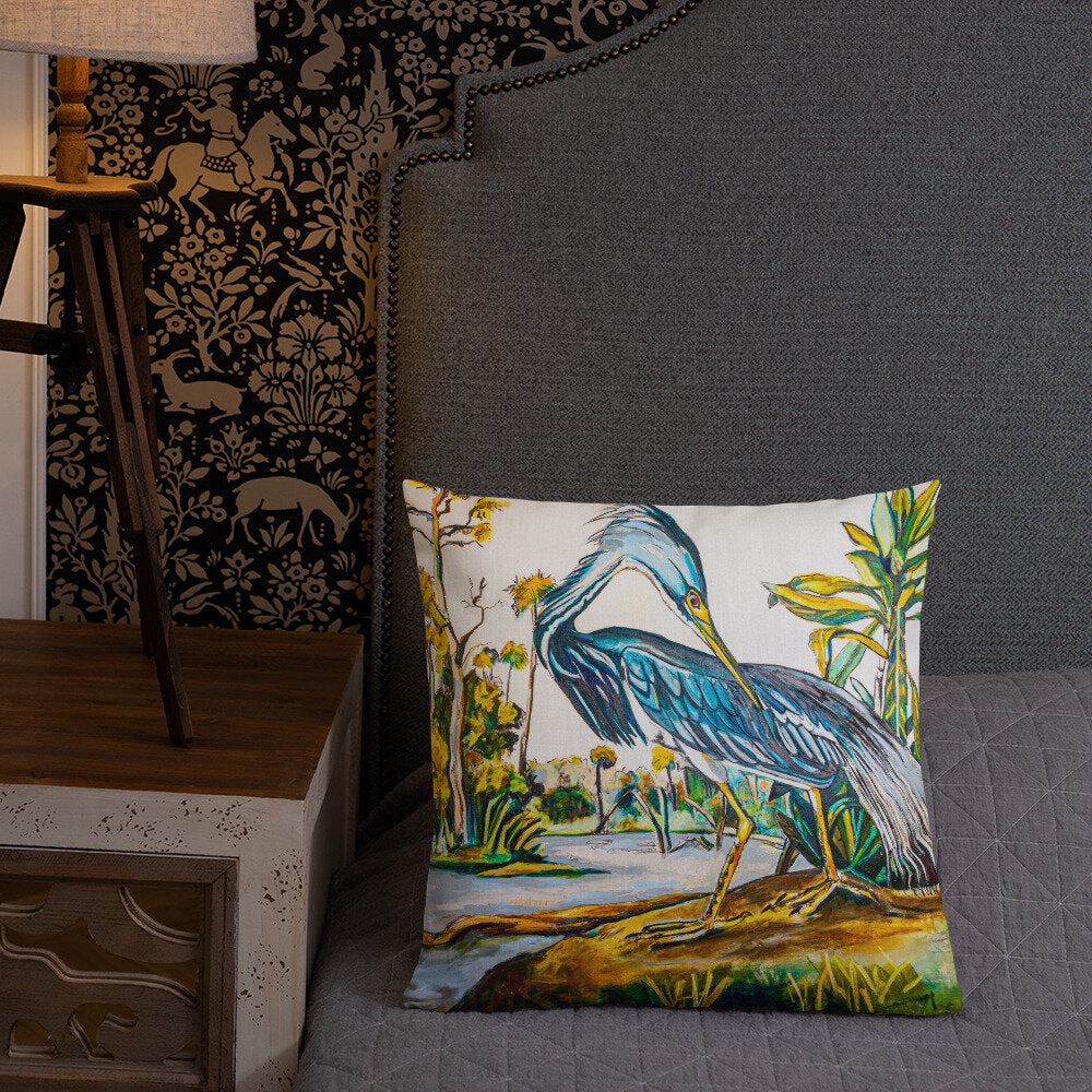 Blue Heron Premium Pillow