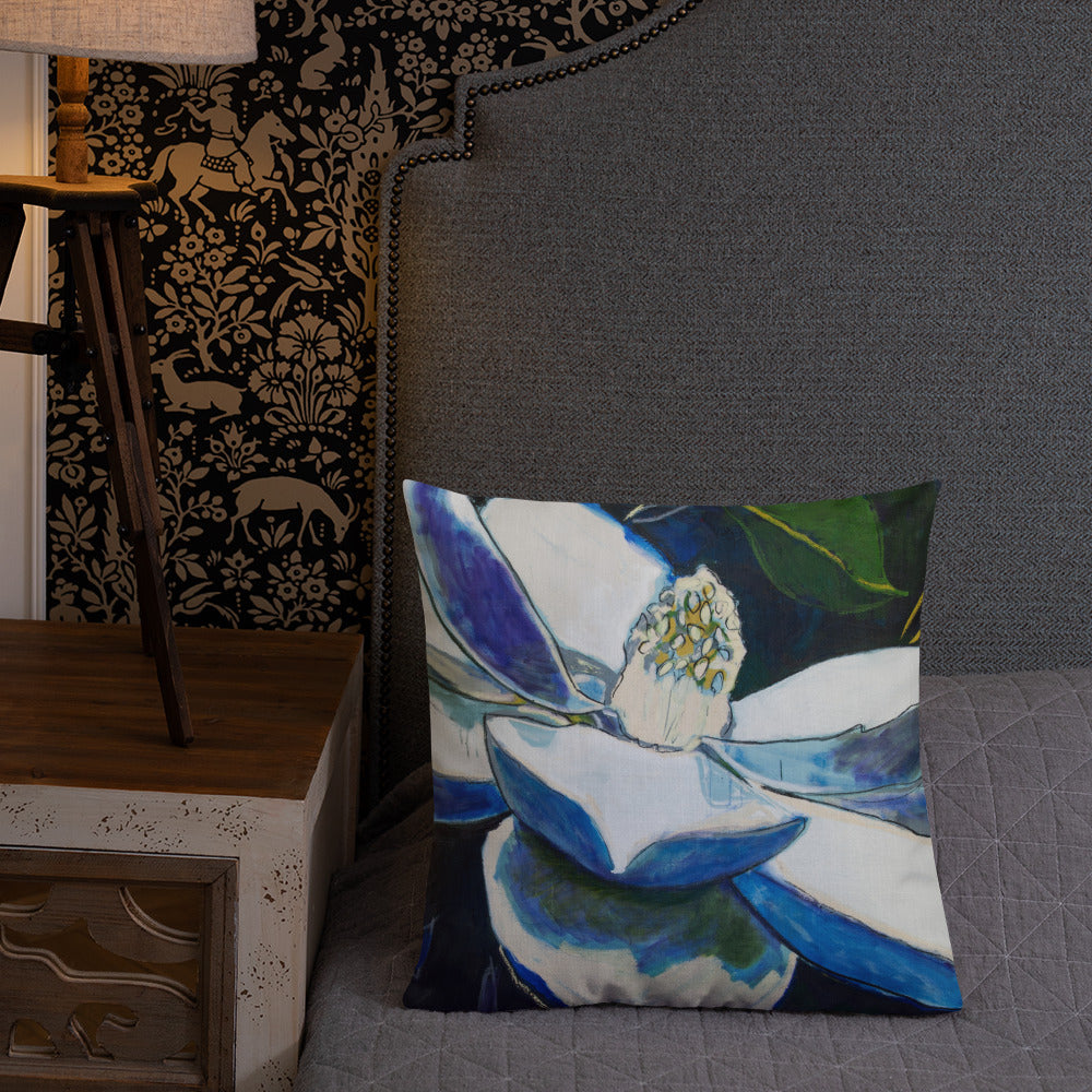 Magnolia at Night Premium Pillow