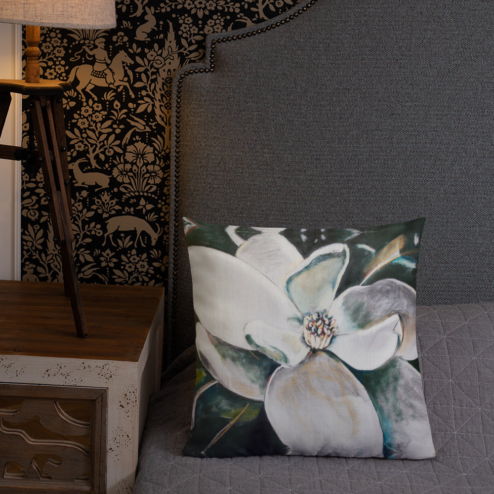 Open Heart Magnolia Premium Pillow