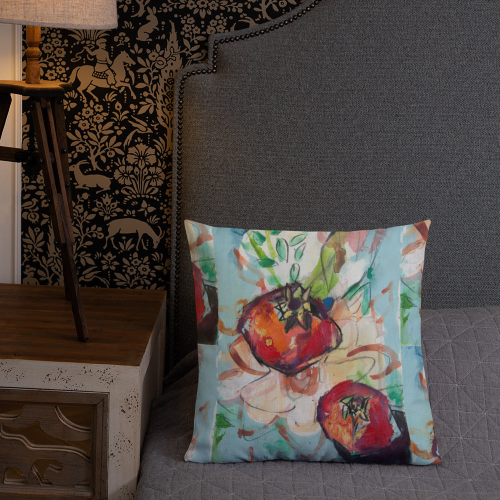 Tree of Life with Pomegranates (120) Premium Pillow