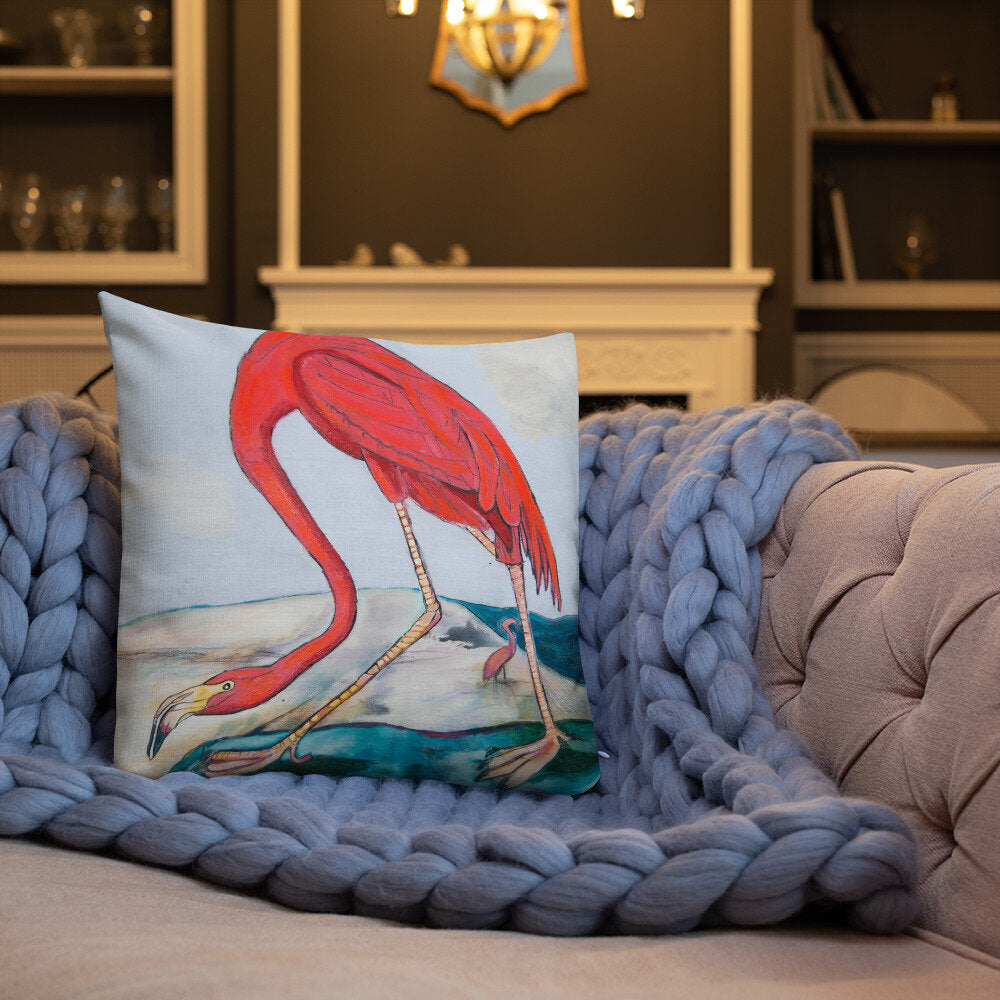 Flamingo Oasis Premium Pillow