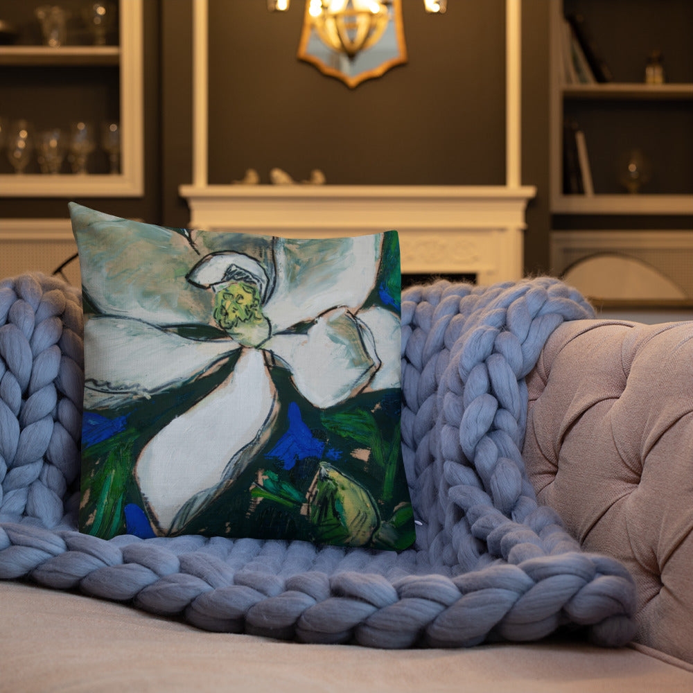 Magnolia with Pod Premium Pillow