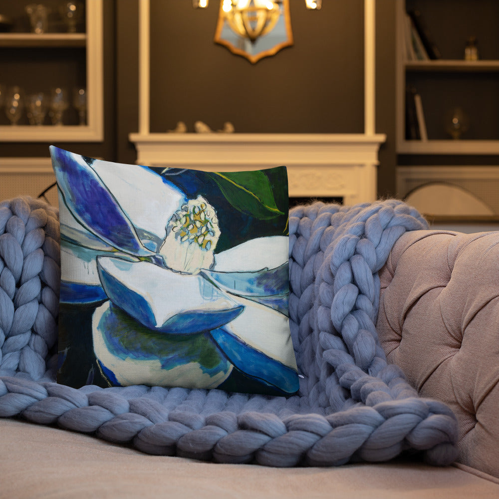 Magnolia at Night Premium Pillow