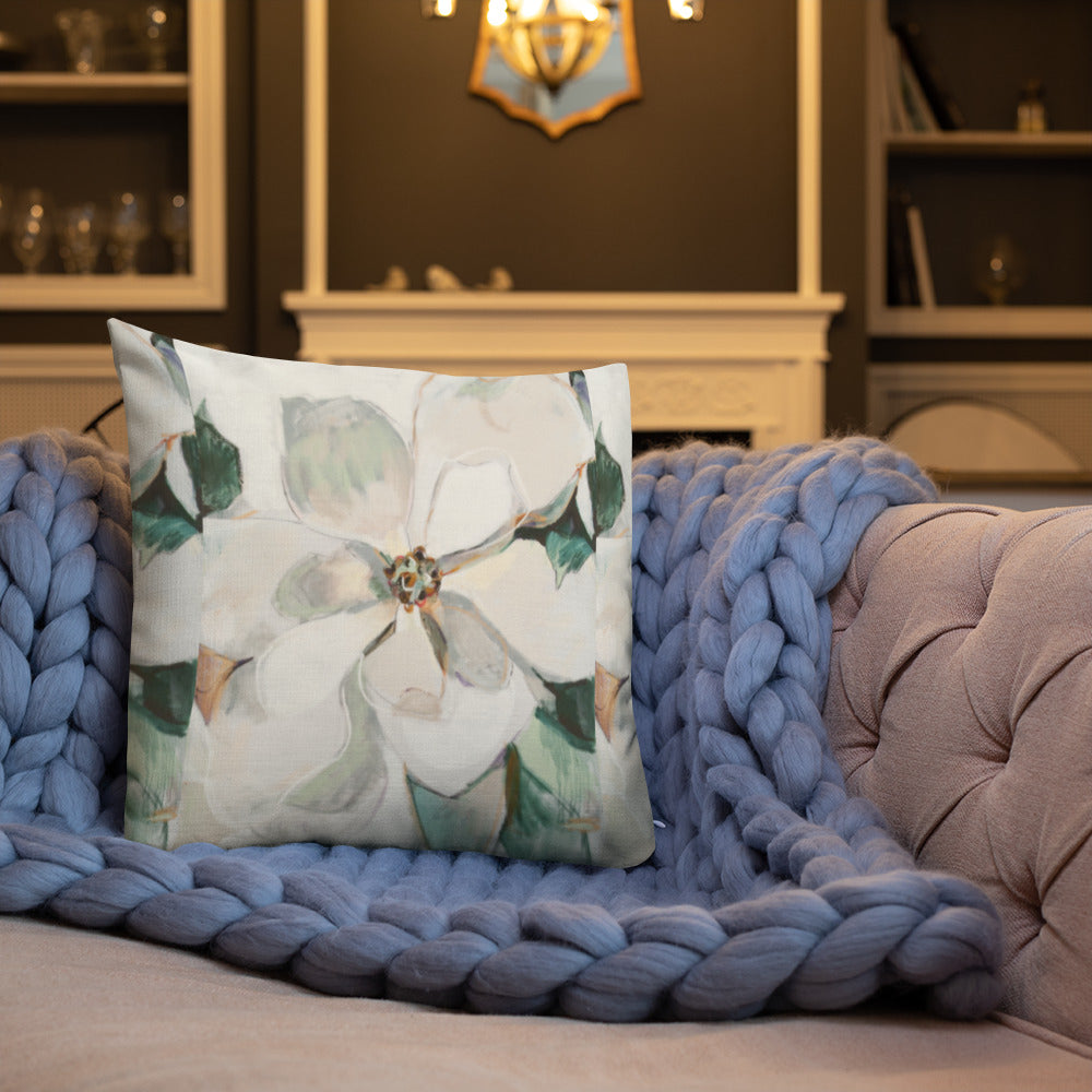 Soft Magnolia III Pattern Premium Pillow