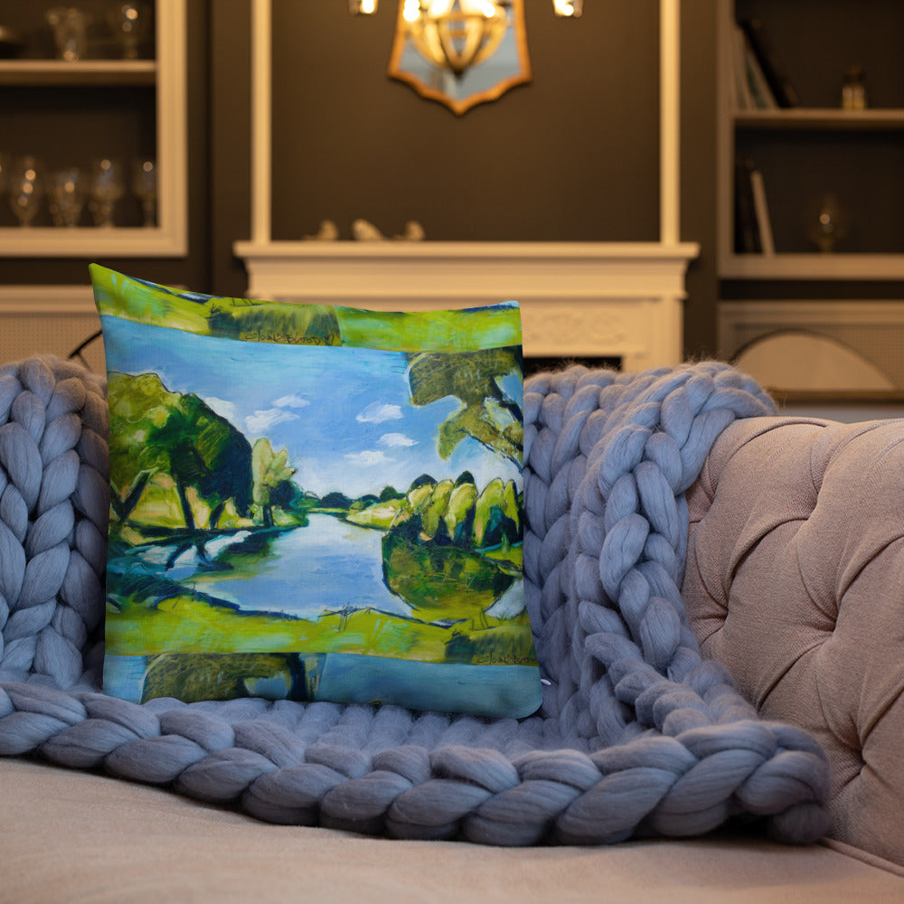 Tranquil Lake Premium Pillow