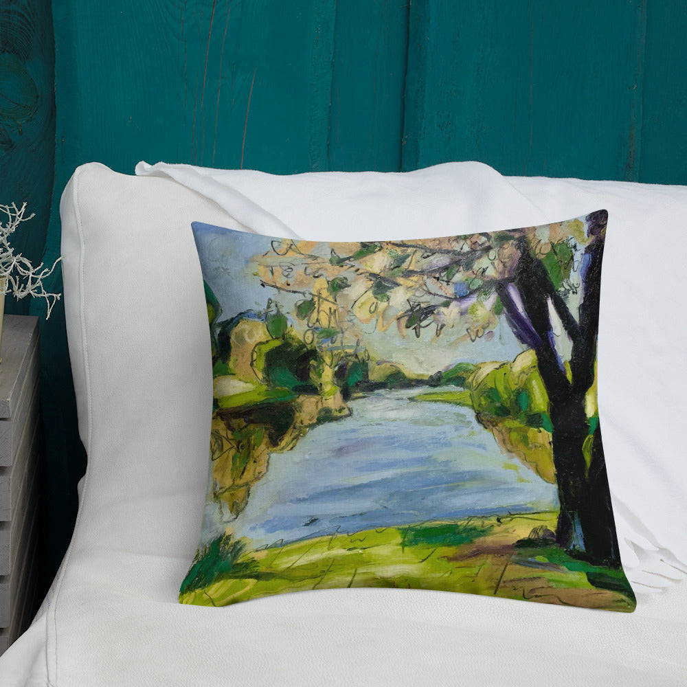 Study for Tranquil Lake VI Premium Pillow