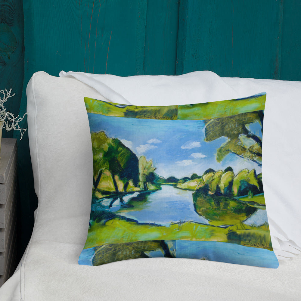 Tranquil Lake Premium Pillow