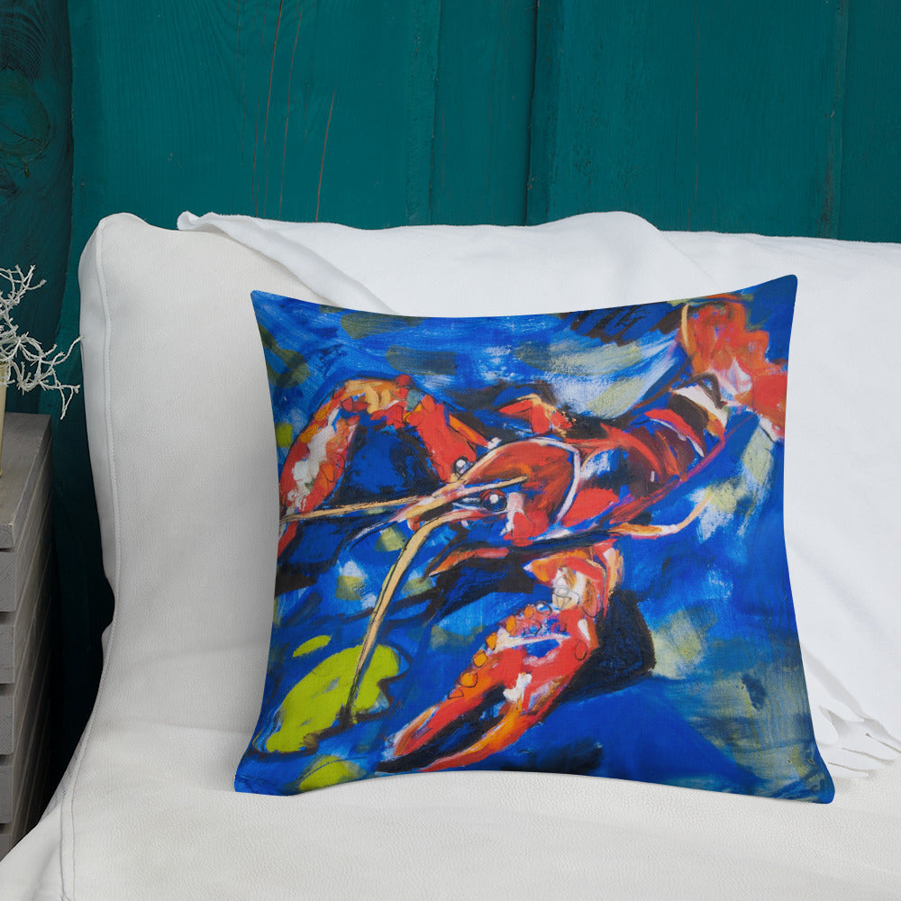 Crawfish in Habitat Premium Pillow