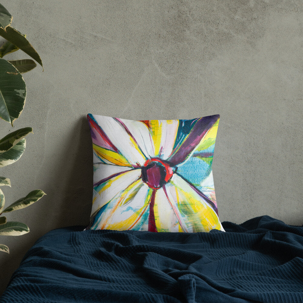 Zinnias Premium Pillow