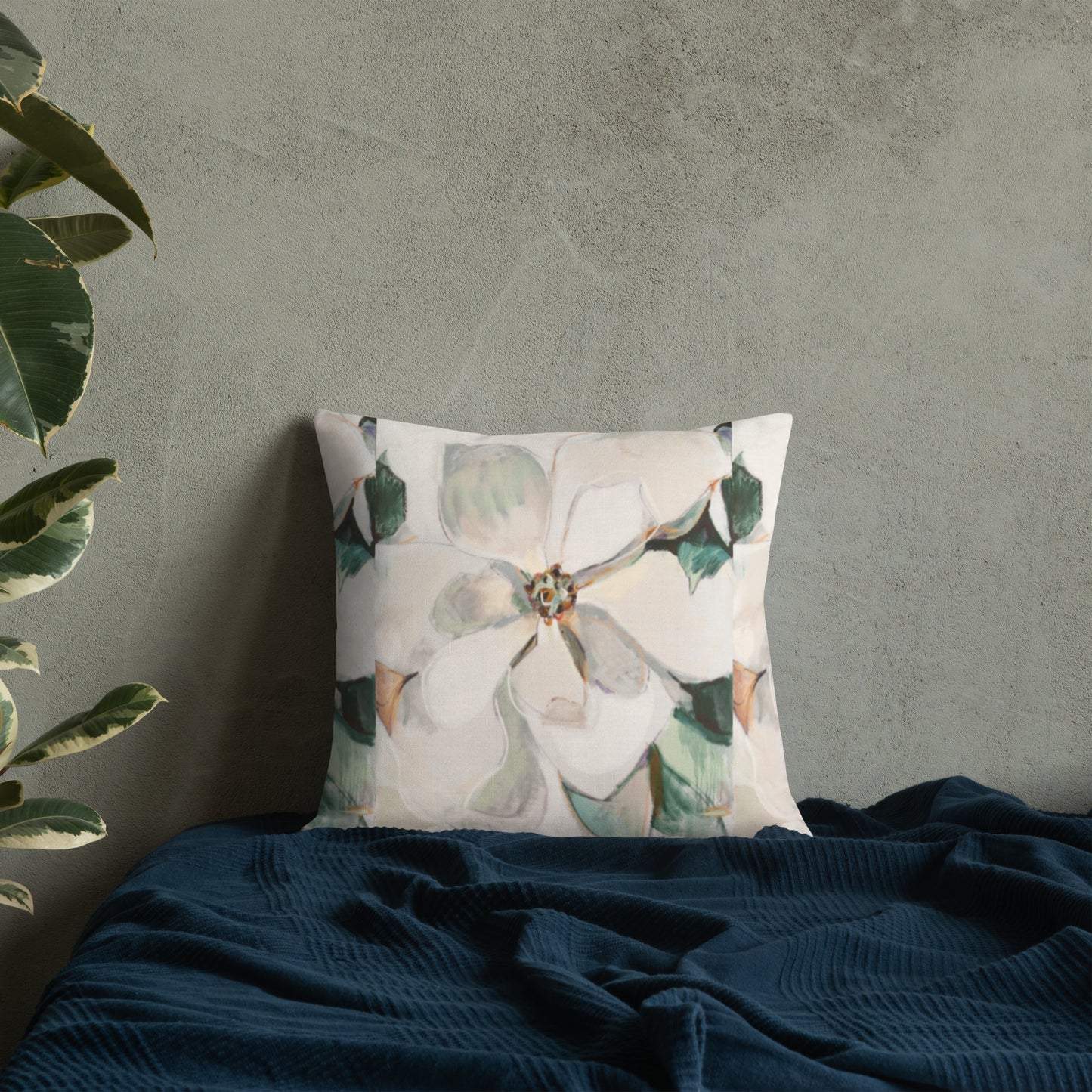 Soft Magnolia III Pattern Premium Pillow