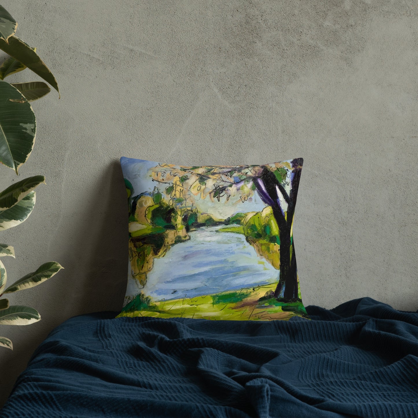 Study for Tranquil Lake VI Premium Pillow