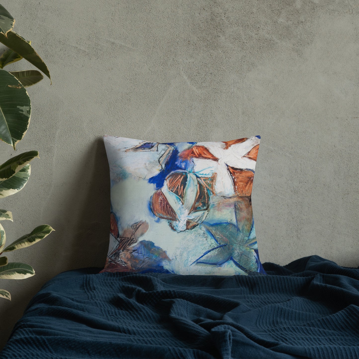 Farm Bureau Collage Cotton Abstraction II Premium Pillow