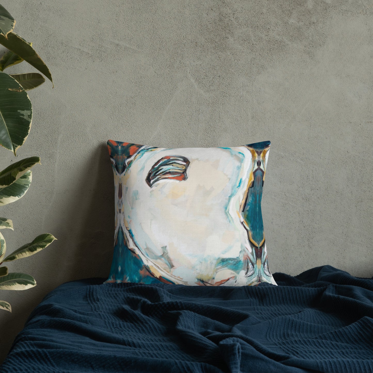 Teal Oyster Premium Pillow