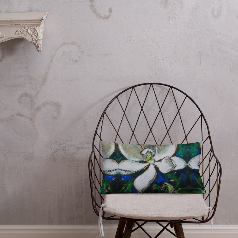 Magnolia with Pod Premium Pillow
