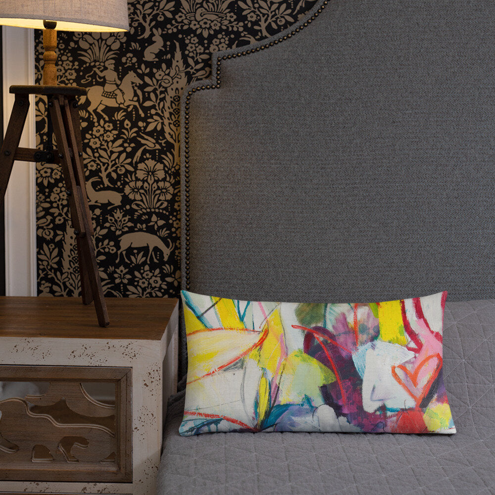 Zinnias II Premium Pillow