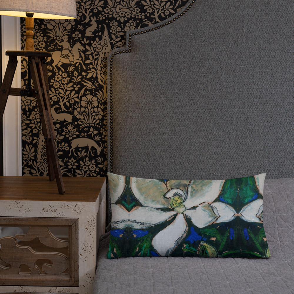 Magnolia with Pod Premium Pillow