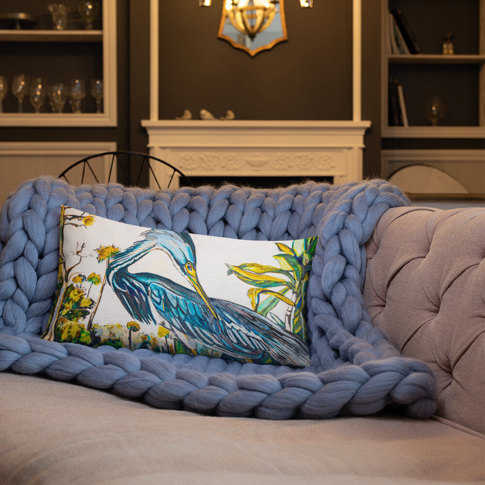 Blue Heron Premium Pillow