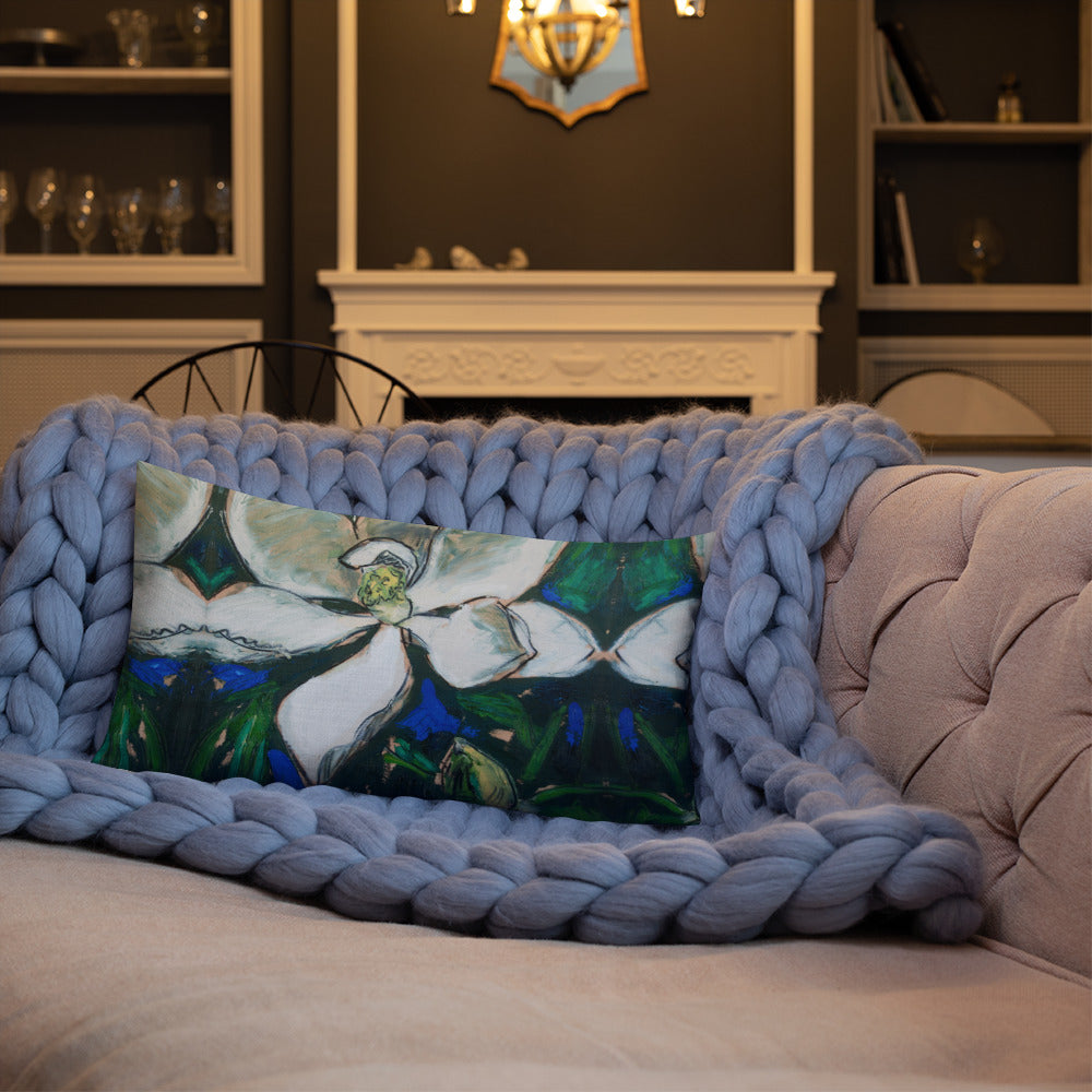 Magnolia with Pod Premium Pillow
