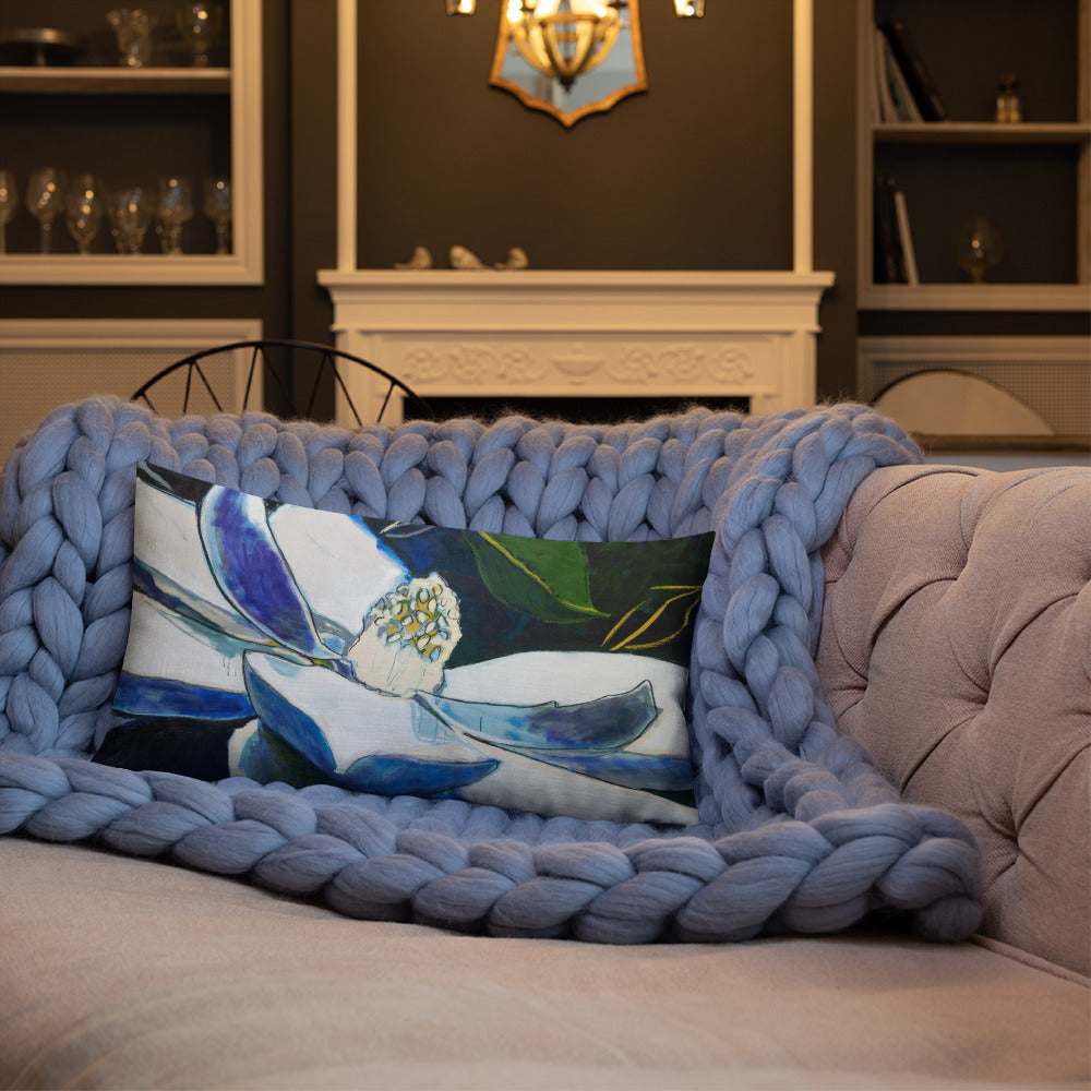 Magnolia at Night Premium Pillow
