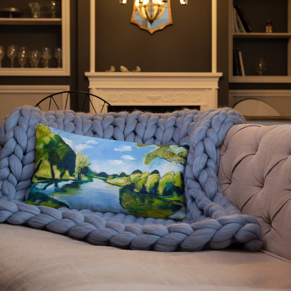 Tranquil Lake Premium Pillow