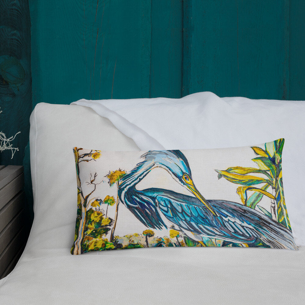 Blue Heron Premium Pillow