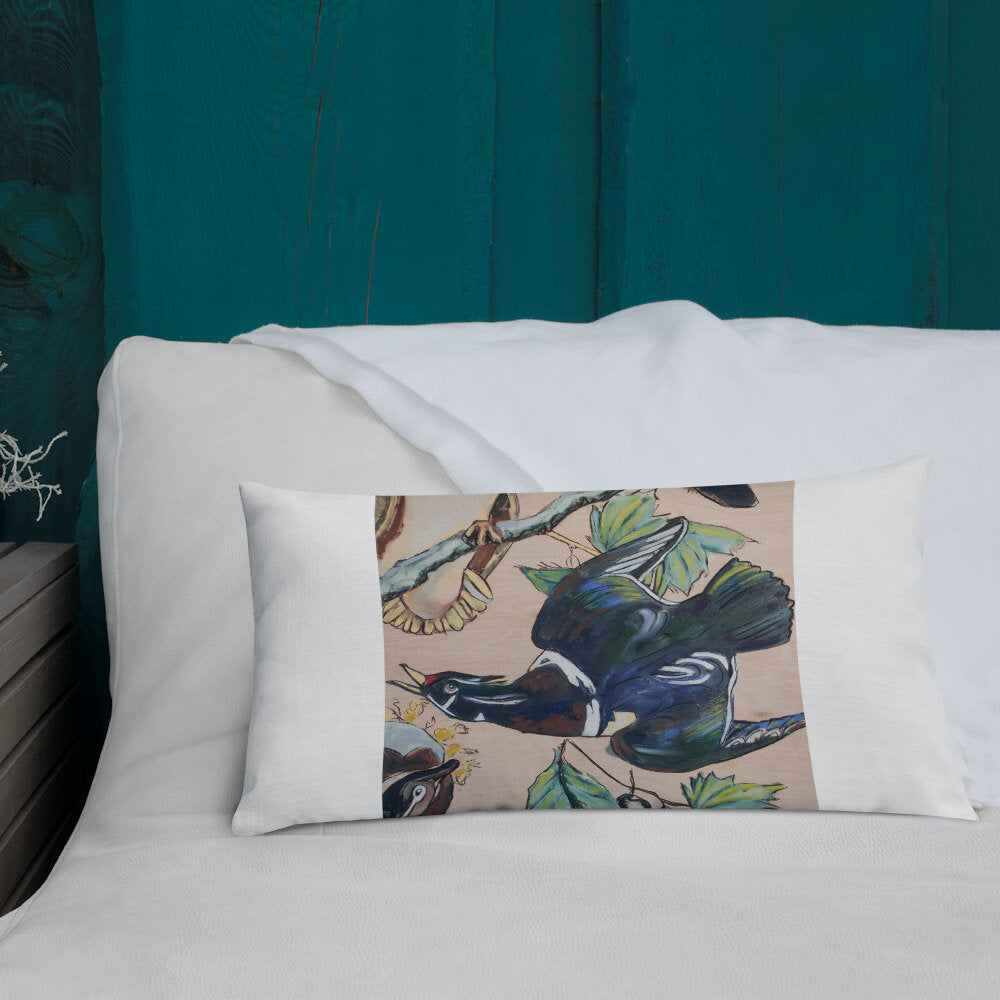 Wood Ducks Premium Pillow