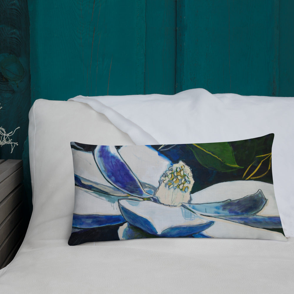 Magnolia at Night Premium Pillow
