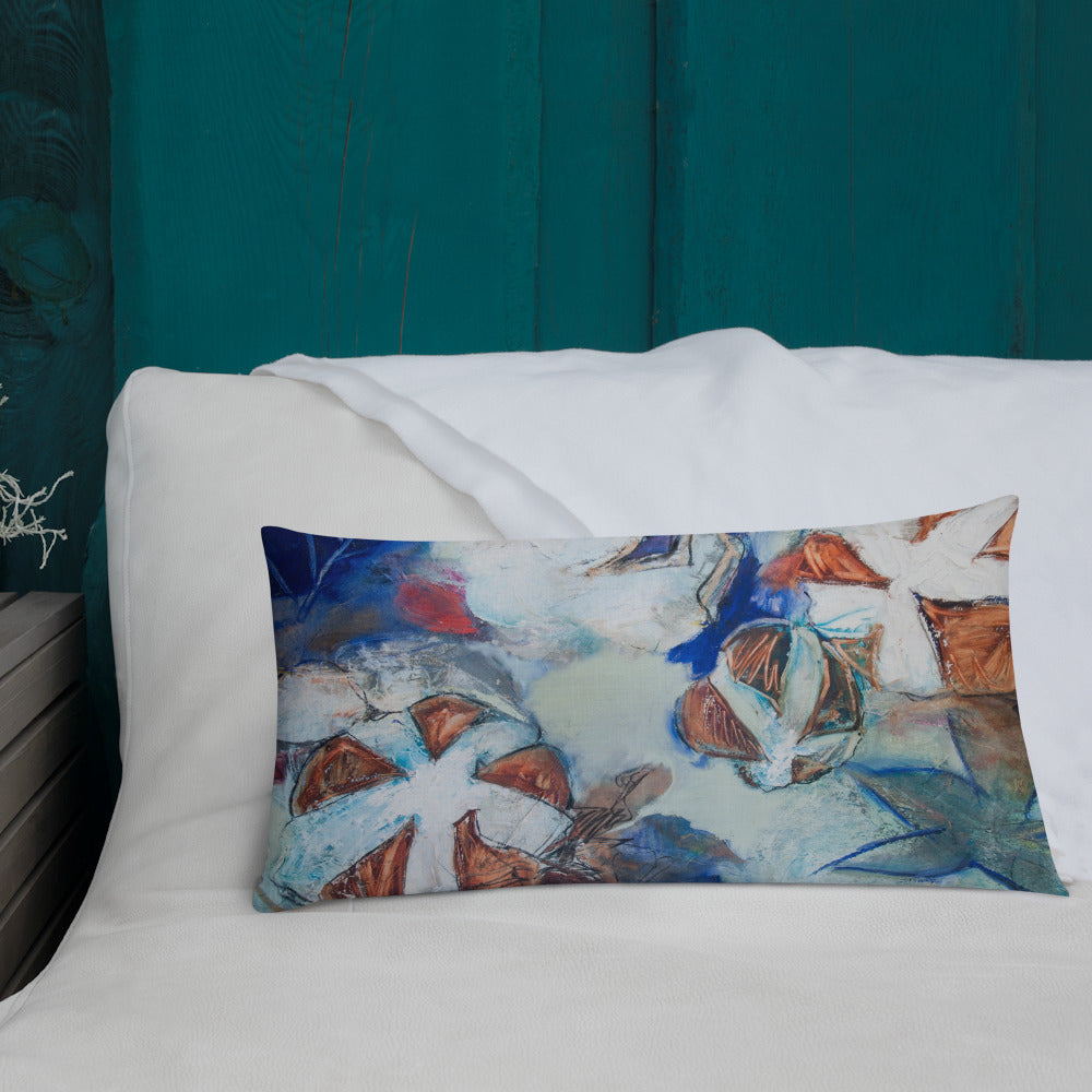 Farm Bureau Collage Cotton Abstraction II Premium Pillow