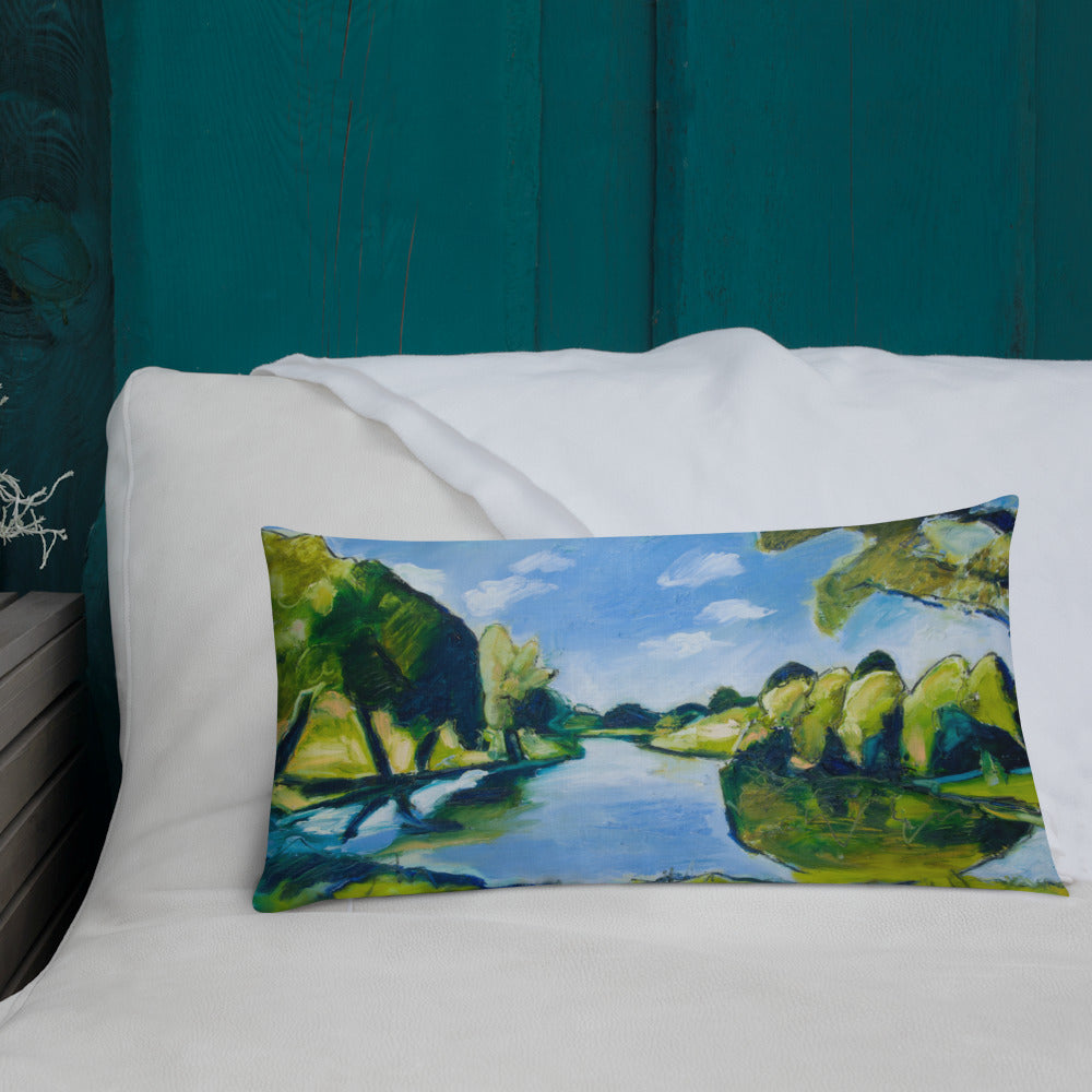 Tranquil Lake Premium Pillow