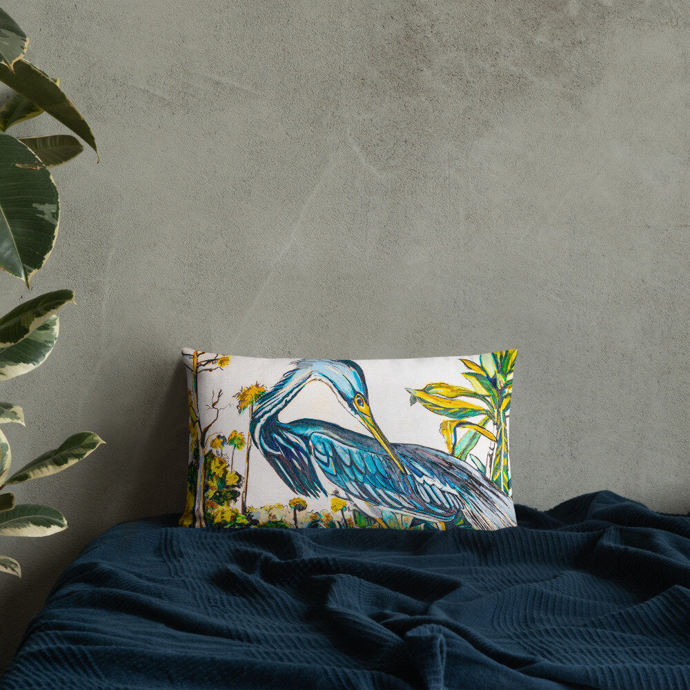 Blue Heron Premium Pillow