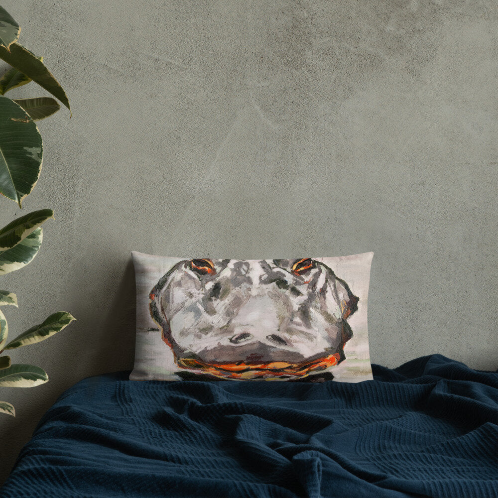 Alligator Head Premium Pillow