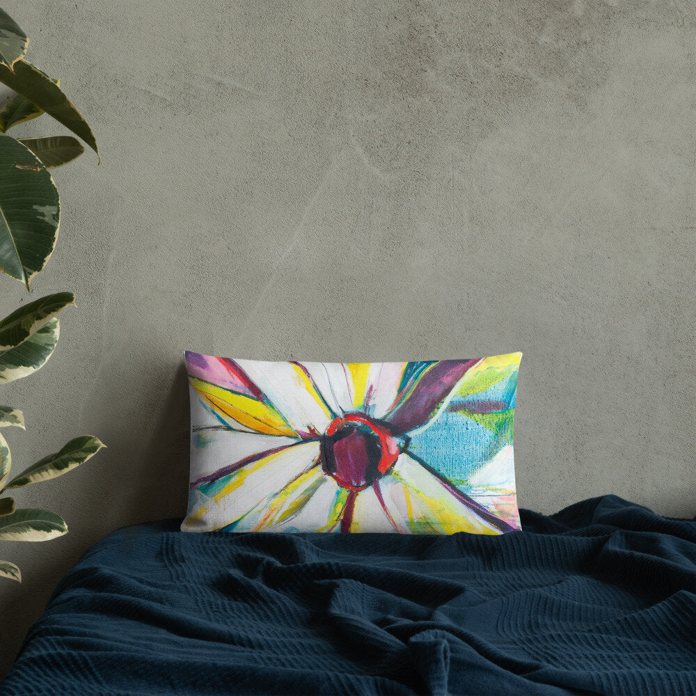 Zinnias Premium Pillow