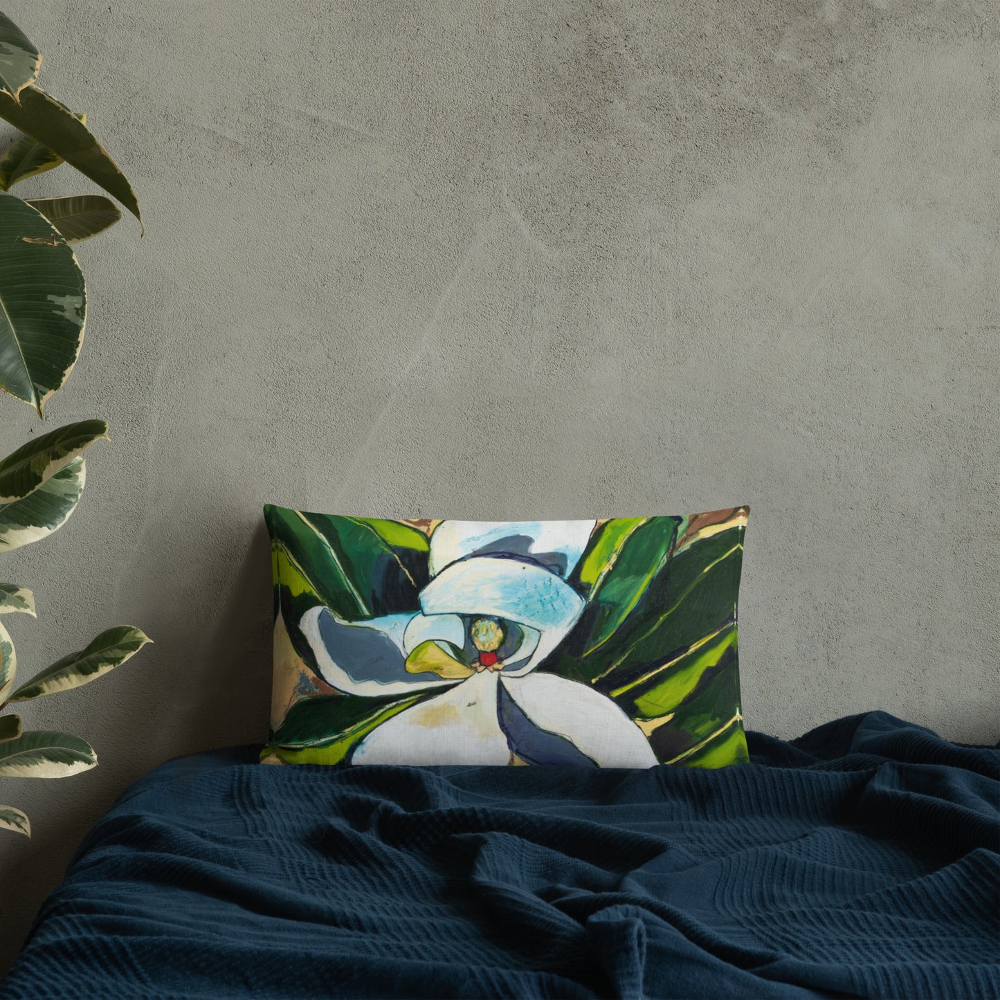 Shy Magnolia Premium Pillow