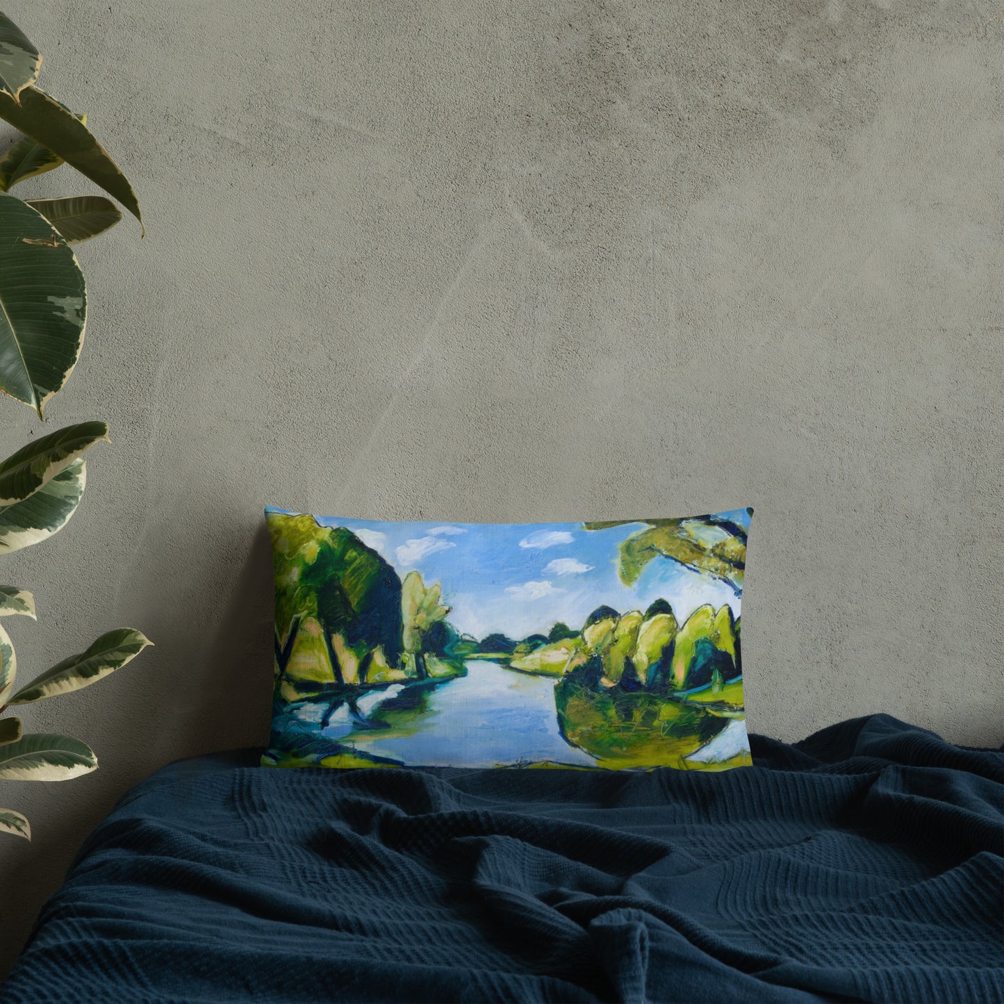 Tranquil Lake Premium Pillow