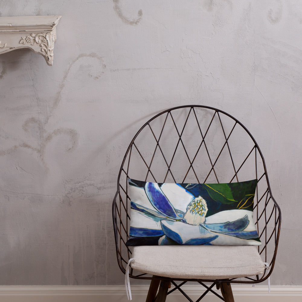 Magnolia at Night Premium Pillow