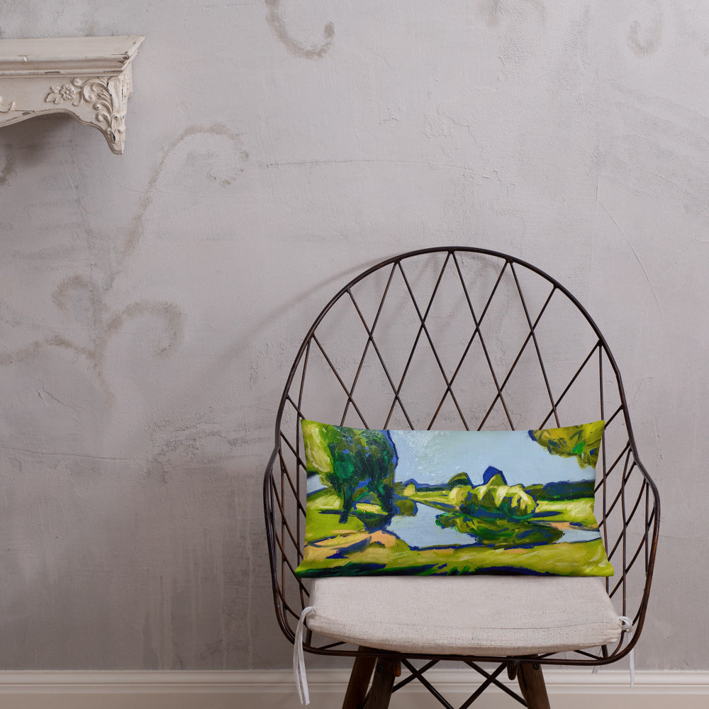 Study for Tranquil Lake IV Premium Pillow
