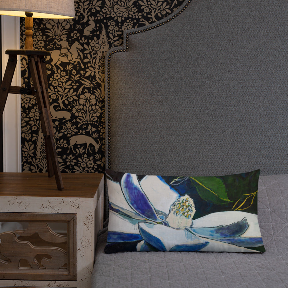 Magnolia at Night Premium Pillow