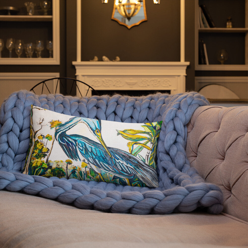 Blue Heron Premium Pillow