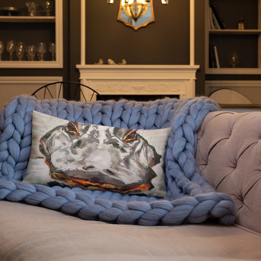 Alligator Head Premium Pillow