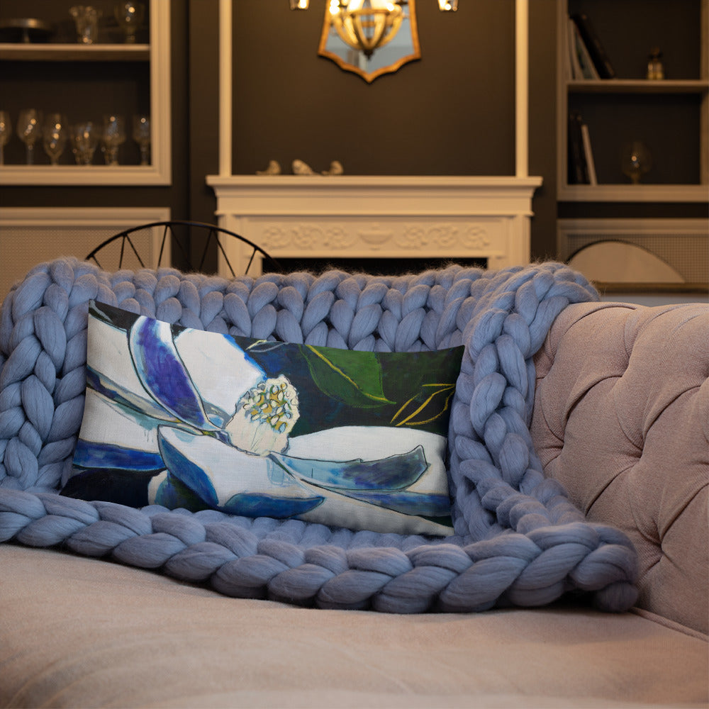 Magnolia at Night Premium Pillow