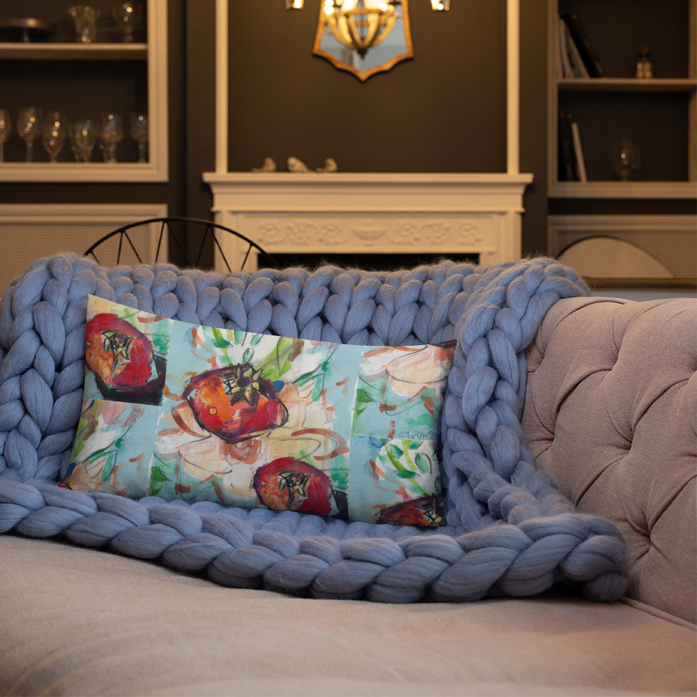Tree of Life with Pomegranates (120) Premium Pillow