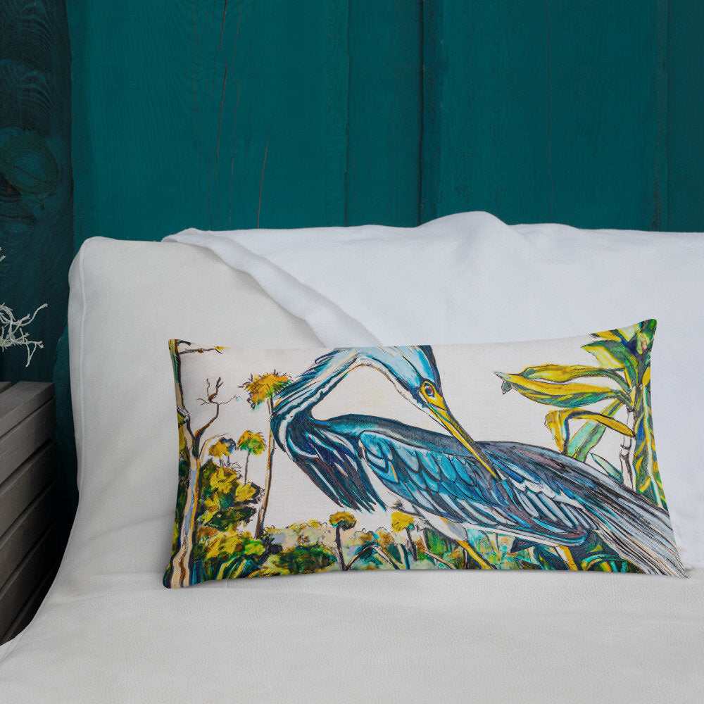 Blue Heron Premium Pillow