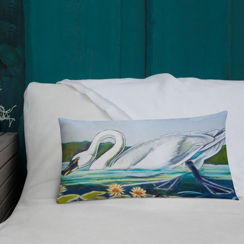 Tundra Swan Premium Pillow